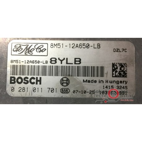 8M51-12A650-LB 8YLB 0281011701 ECU CENTRALITA DE MOTOR FORD FOCUS 1.6 TDCI 90CV